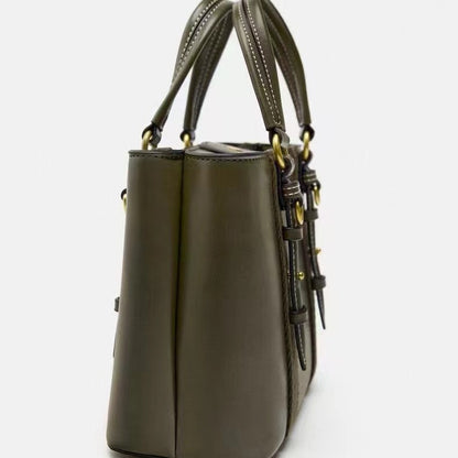 Women's Olive Green Mini City Portable Messenger Bag