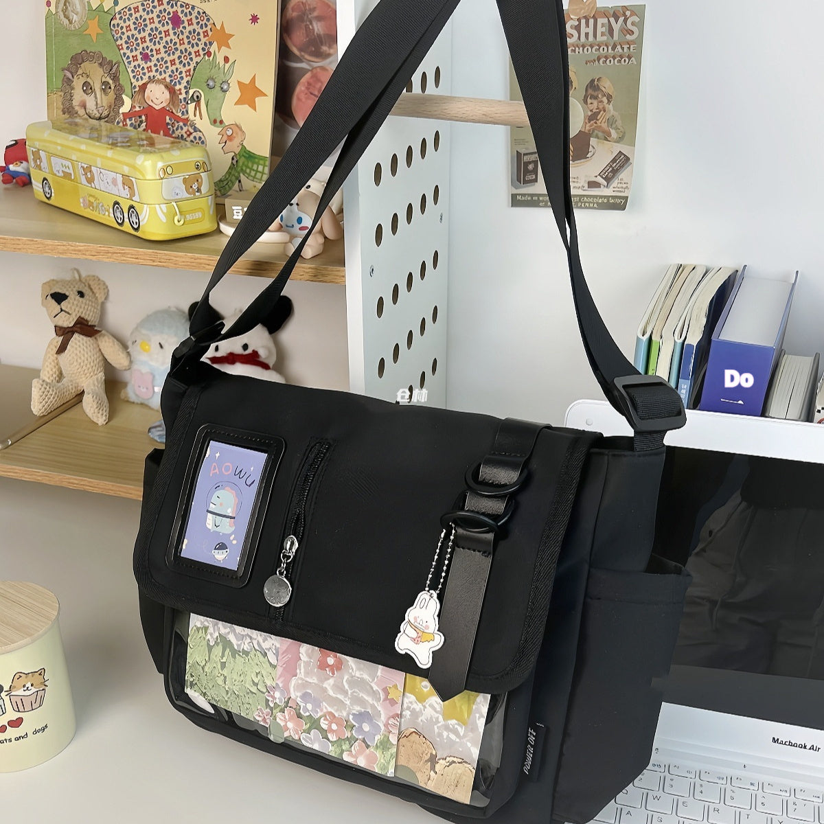 Canvas Handbag Casual All-match Waterproof Lightweight Crossbody Bag