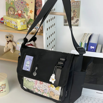 Canvas Handbag Casual All-match Waterproof Lightweight Crossbody Bag