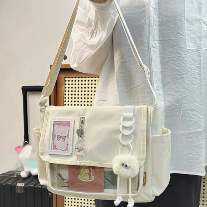 Canvas Handbag Casual All-match Waterproof Lightweight Crossbody Bag