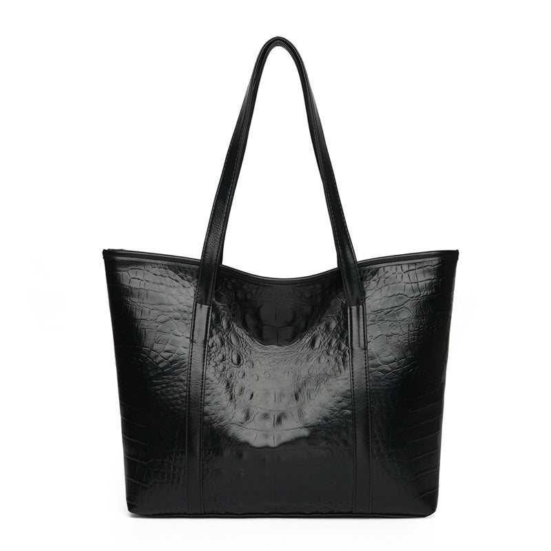 Women's Soft Leather Portable Large Capacity Shoulder Bag