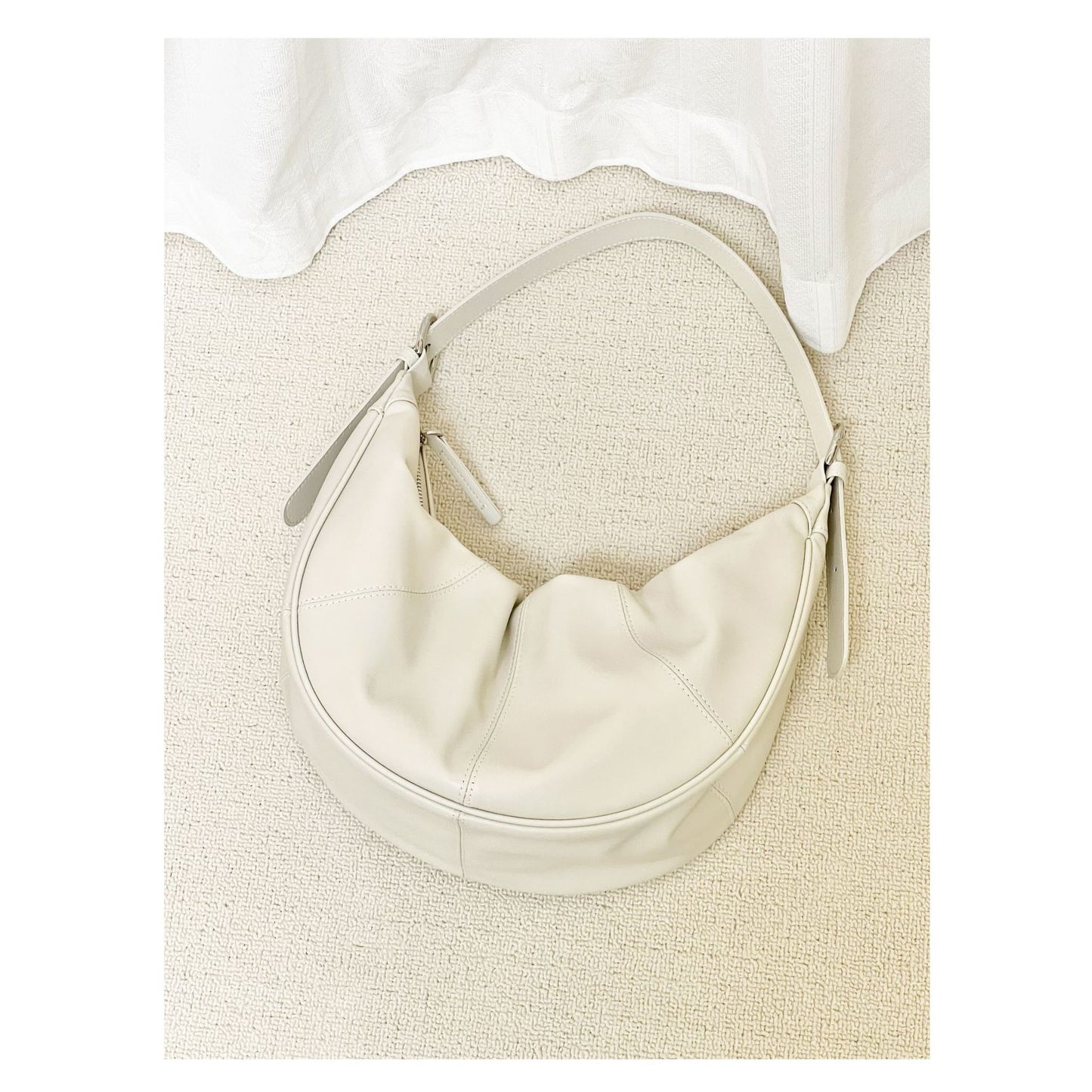 Women's First Layer Cowhide Texture Shoulder Bag