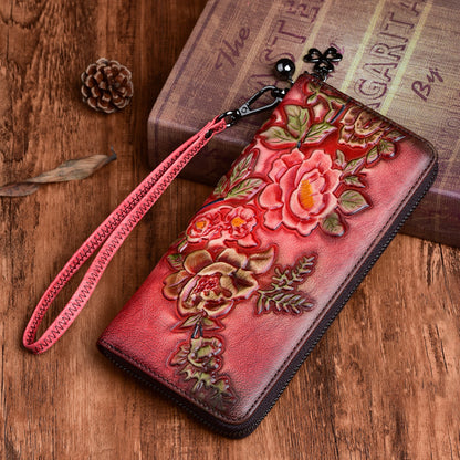 Vintage ladies wallets hand-polished and embossed