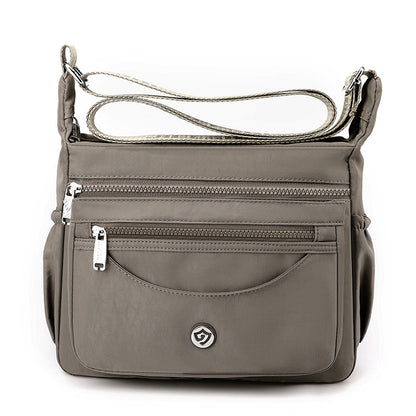 Trendy Women's Shoulder Lightweight Waterproof Nylon Cloth Bag