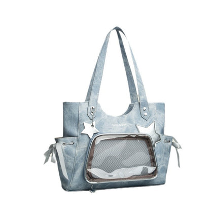 Niche Sweet Transparent Japanese Tote Bag For Women