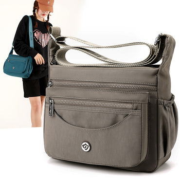 Trendy Women's Shoulder Lightweight Waterproof Nylon Cloth Bag