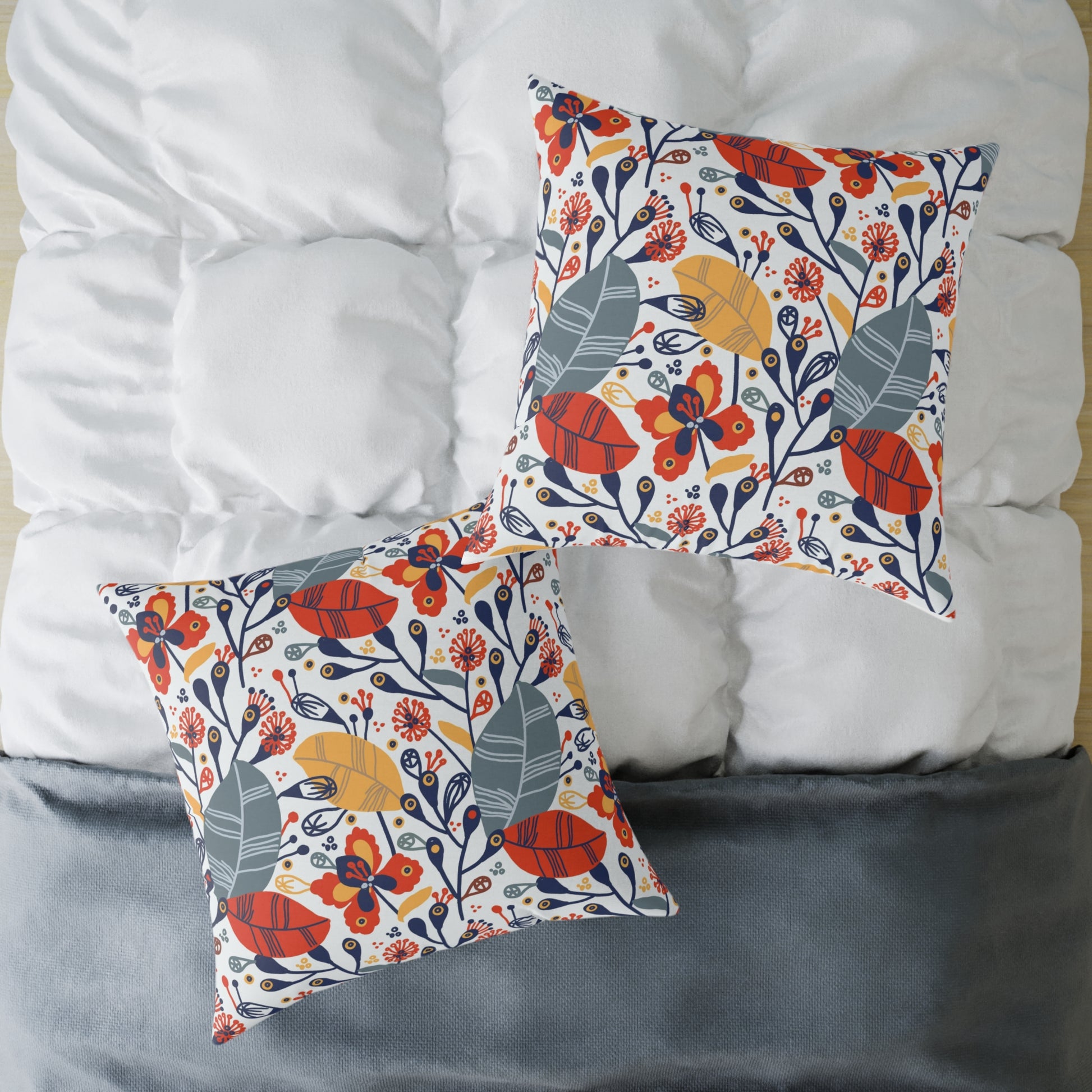 Canvas Pillow Exotic Flowers