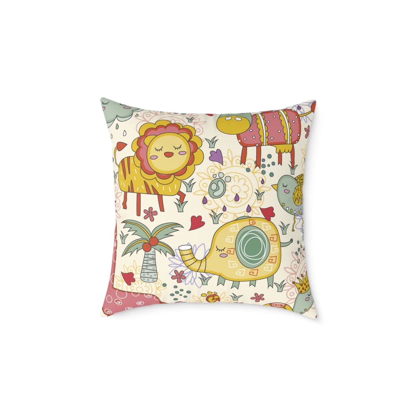 Pillow Cover - Jungle Animals Print