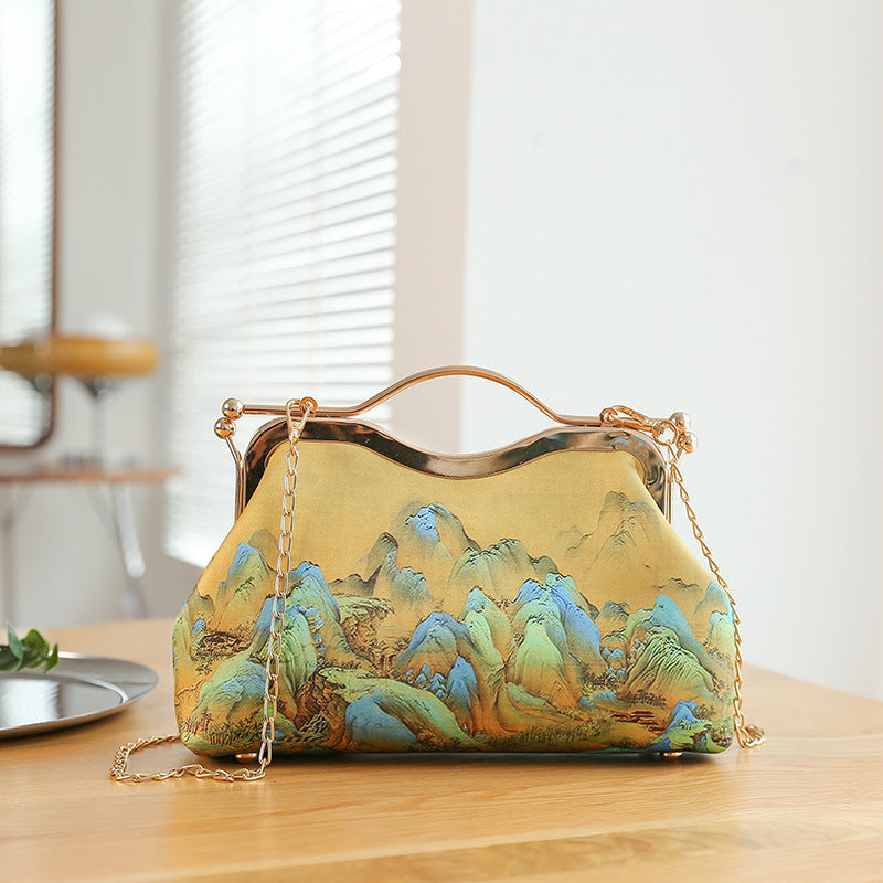 High-end Ethnic Style Tote Clutch Bag Women