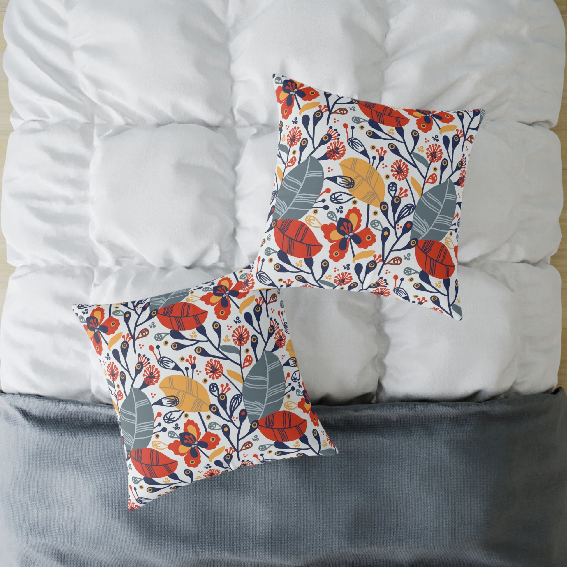 Canvas Pillow Exotic Flowers