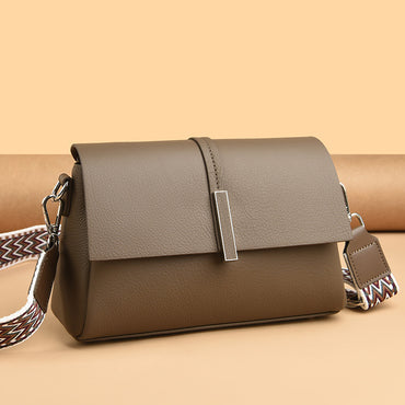 Women's Cowhide Tote Bag Simple Shoulder Messenger Bag