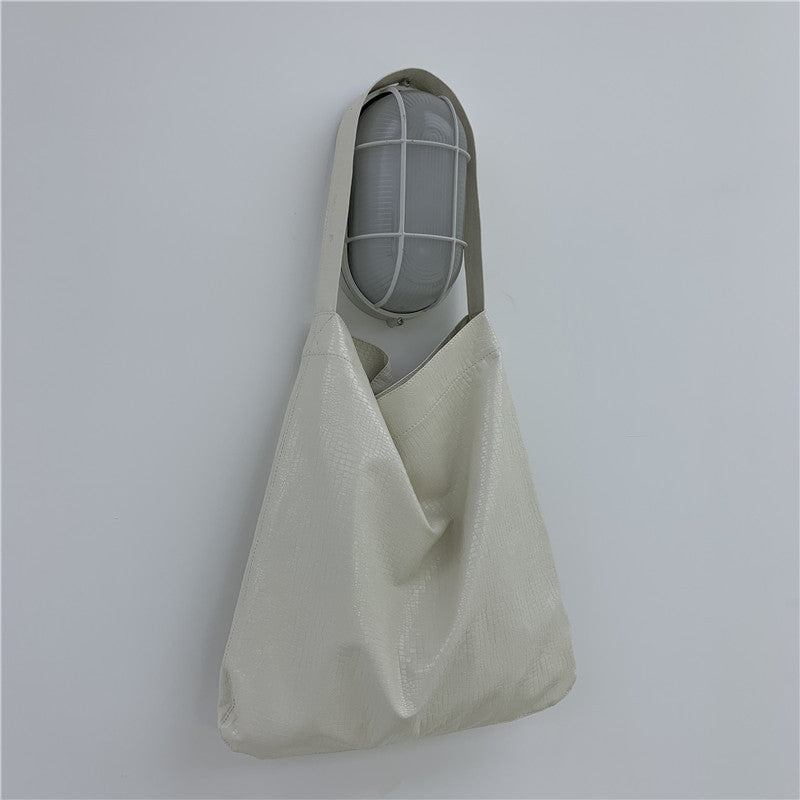 Women's All-match Fashion Shoulder Crocodile Pattern Bucket Bag