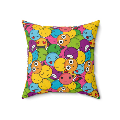 Emoji Square Pillow