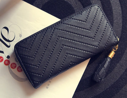 Korean fashion long wallet simple multi-card wallet
