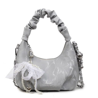 Wild Chain Crossbody Bag Exquisite Pleated
