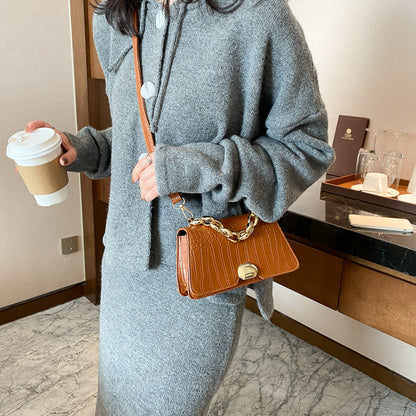 Retro Messenger Bag Simple Small Square Bag