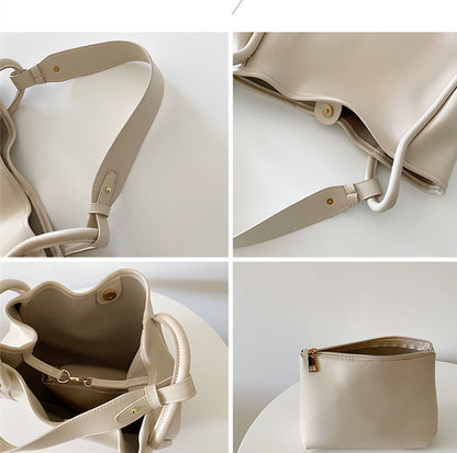 Women's New Soft Leather Large Capacity Shoulder Bag