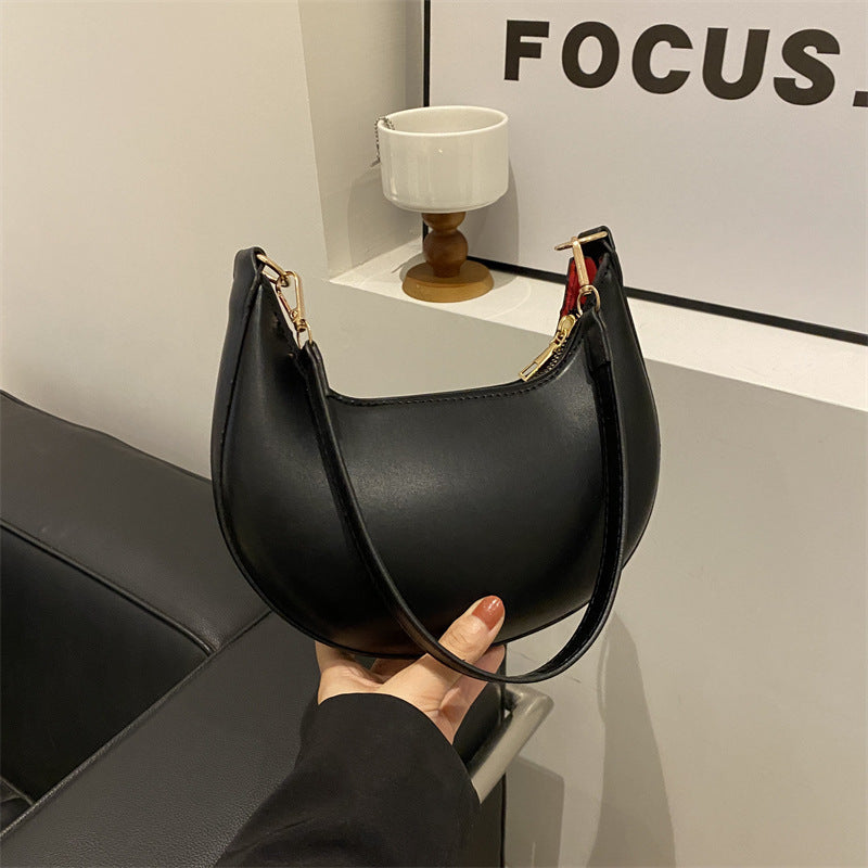 Trendy One-shoulder Commute Minimalist All-matching Girlish Underarm Bag