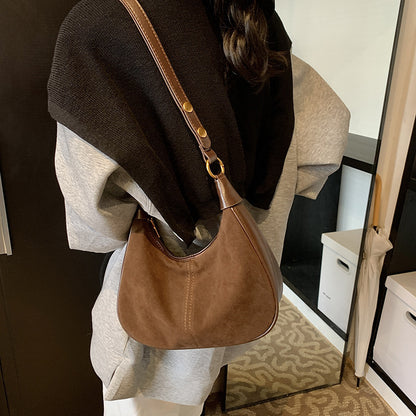 Retro Commuter Versatile Abrasive Crossbody Bag