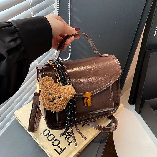 High-end Niche Retro Portable Small Square Bag All-matching