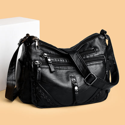 Retro Middle-aged And Elderly Mother Bag More Than Versatile Large Capacity Compartment