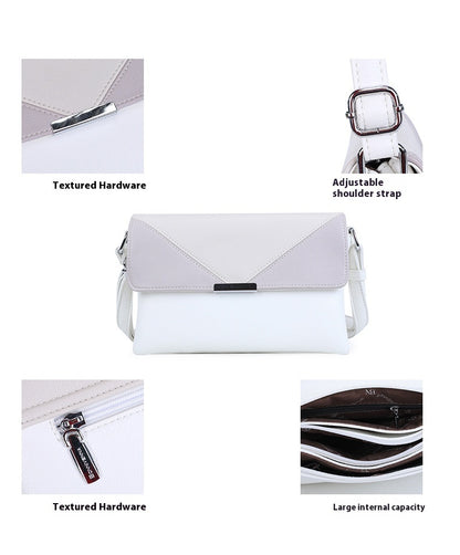 Contrast Color Small Square Box Fashion Shoulder Bag
