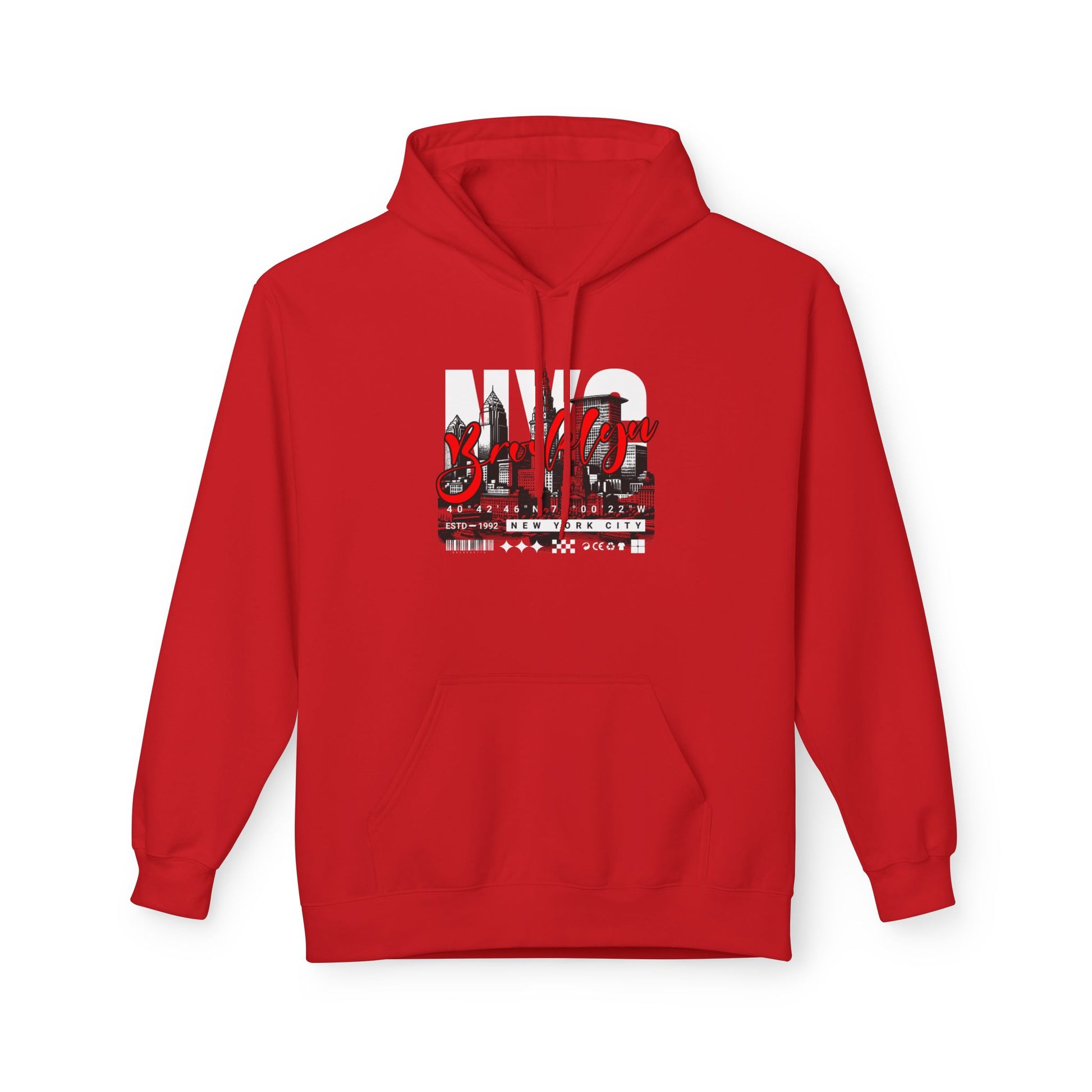 NYC Brooklyn Midweight Softstyle Fleece Hoodie