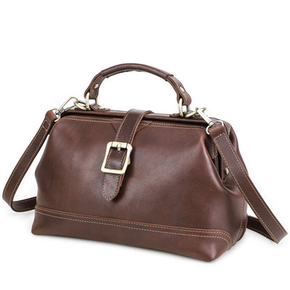 Top Layer Cowhide Dual-use Women's Shoulder Messenger Bag Large Capacity