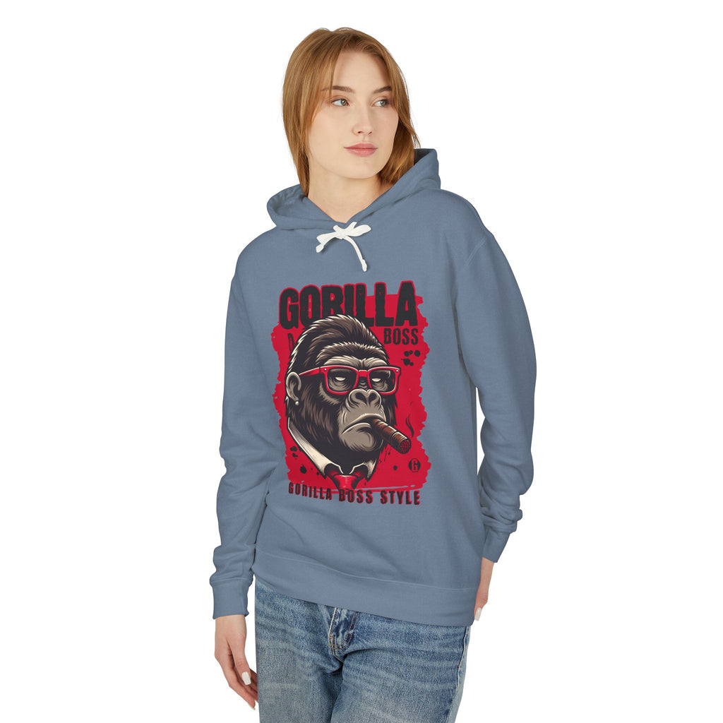 Gorilla Boss Style  Lightweight Hooded Sweatshirt