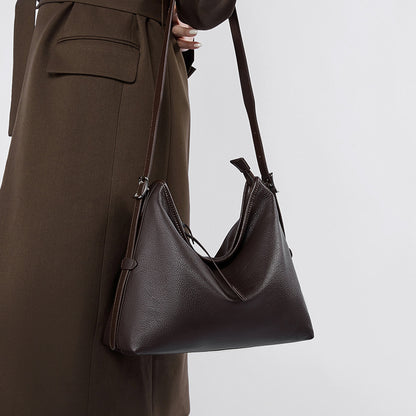 Women's Leather Underarm Shoulder Messenger Bag