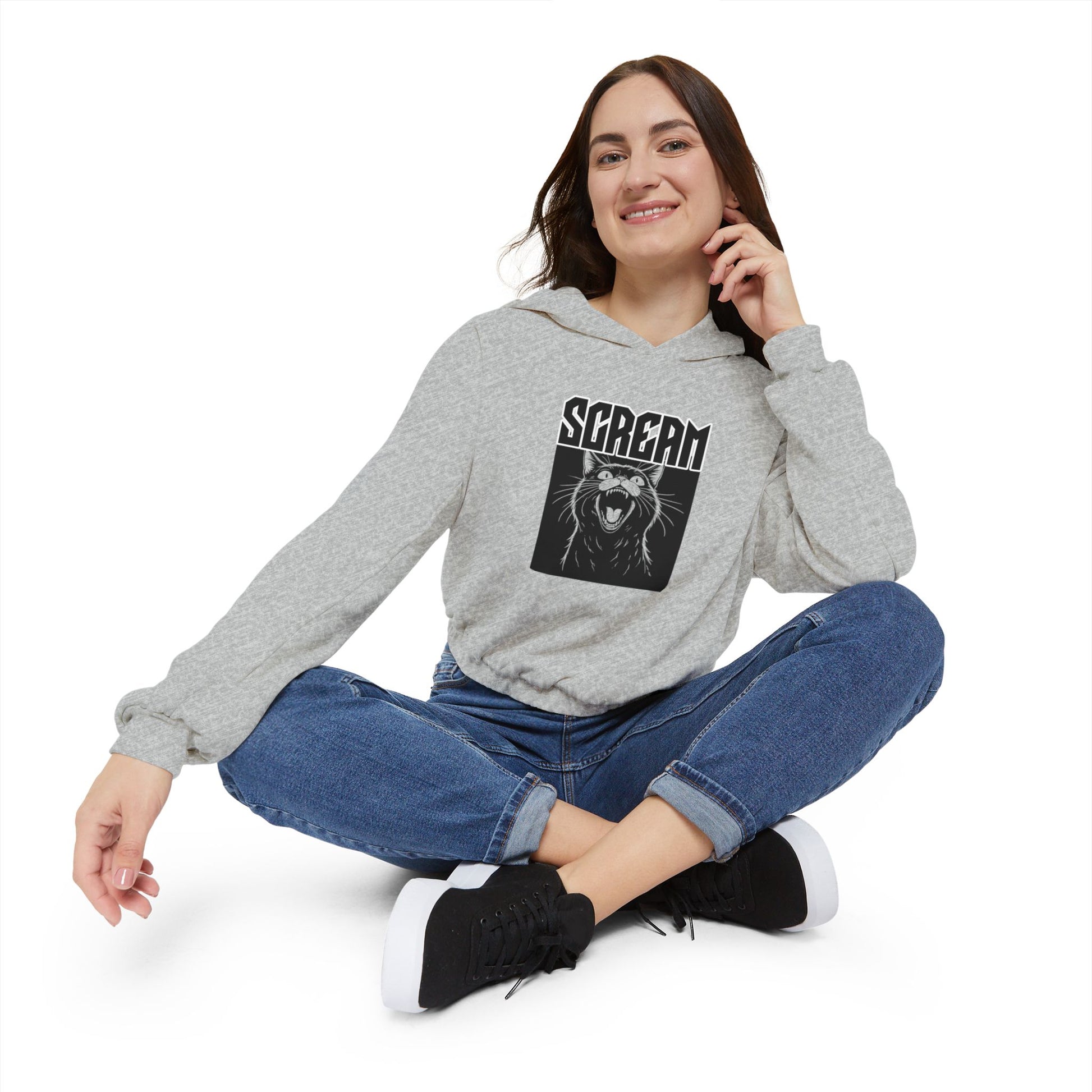 Scream Cinched Bottom Hoodie