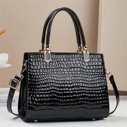 Large Capacity New Hand-carrying Women's Texture One Shoulder Mom Bag