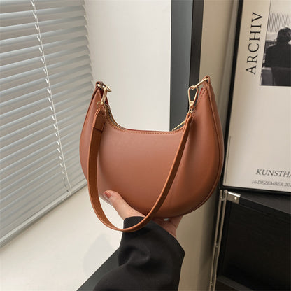 Trendy One-shoulder Commute Minimalist All-matching Girlish Underarm Bag