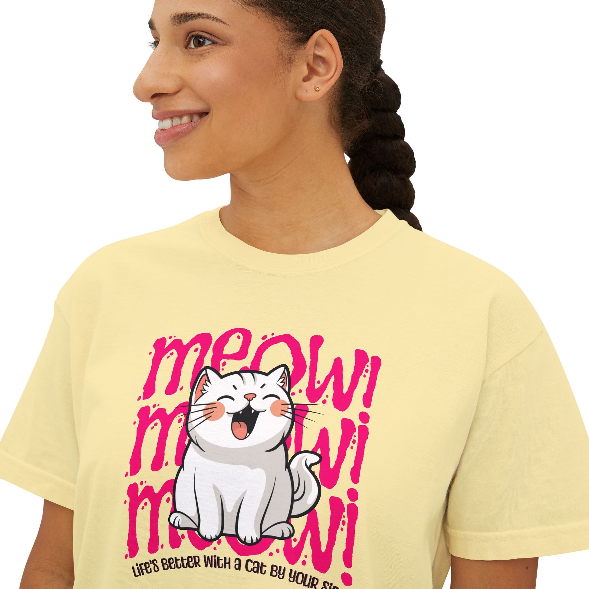 Meow Cats Boxy Tee