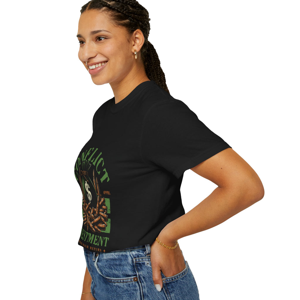 Money Bag and Bullet  Garment-Dyed T-shirt