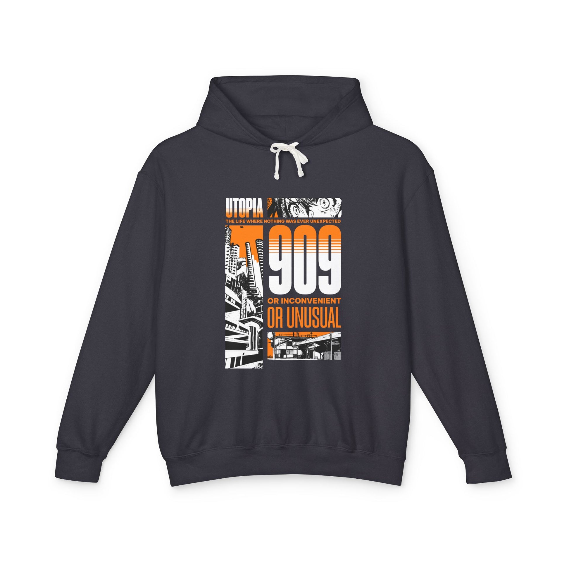 Utopia 909 - Anime  Lightweight Hooded Sweatshirt