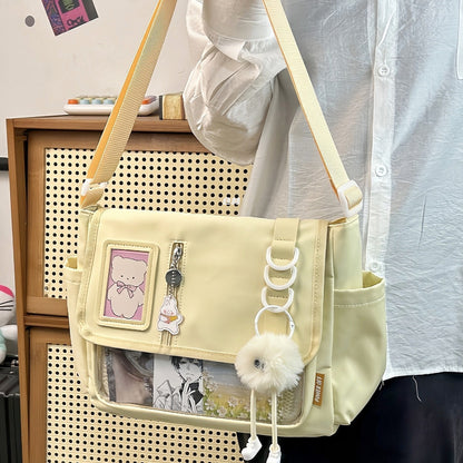 Canvas Handbag Casual All-match Waterproof Lightweight Crossbody Bag
