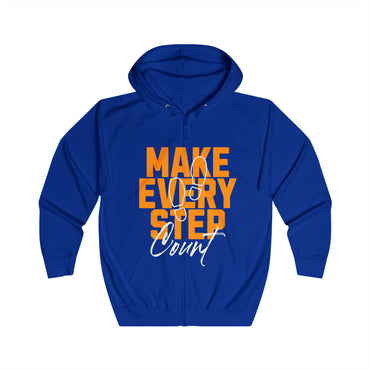 Make Every Step Unisex Full Zip Hoodie