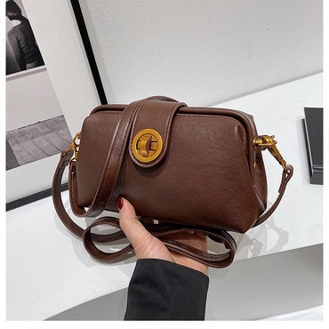 High Sense Niche Female Autumn And Winter New Retro Frosted Crossbody Bag