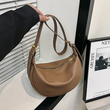 Soft Leather Large Capacity Underarm All-match Shoulder Messenger Bag