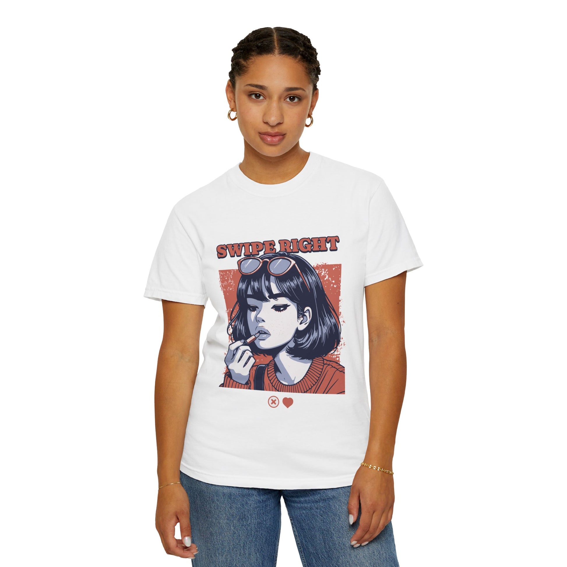 Swipe Right  Garment-Dyed T-shirt