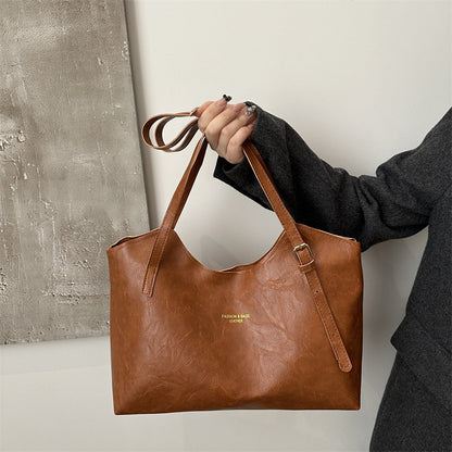 Women's Shoulder Commuter Large Capacity Fashion Underarm Tote Bag