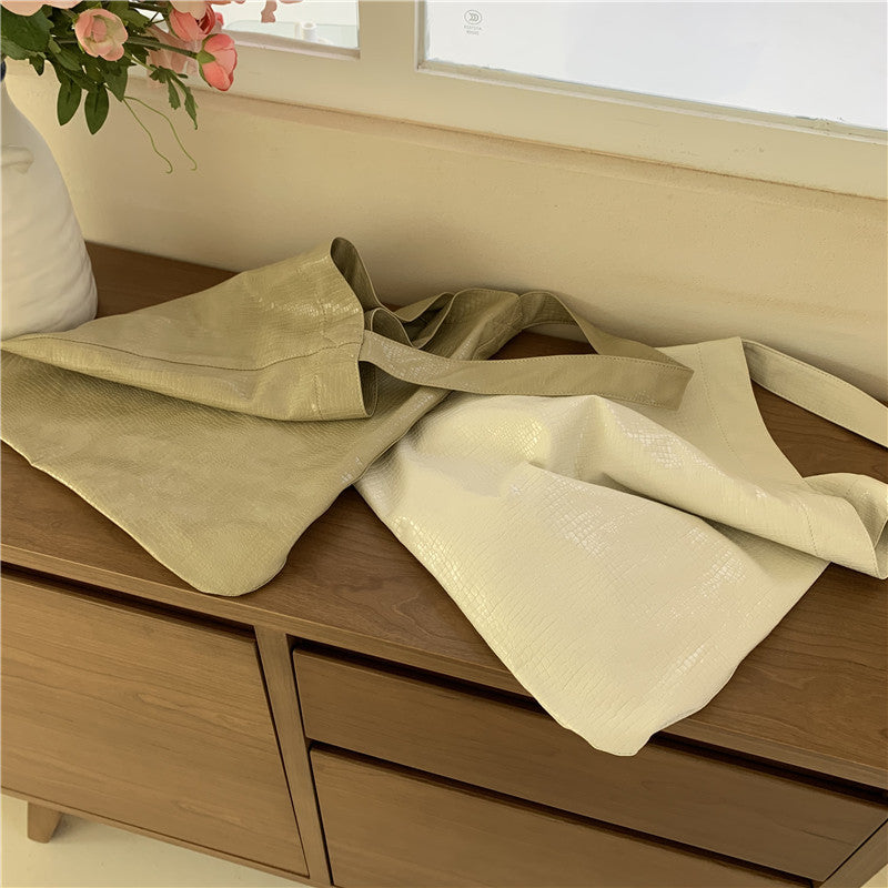 Women's All-match Fashion Shoulder Crocodile Pattern Bucket Bag