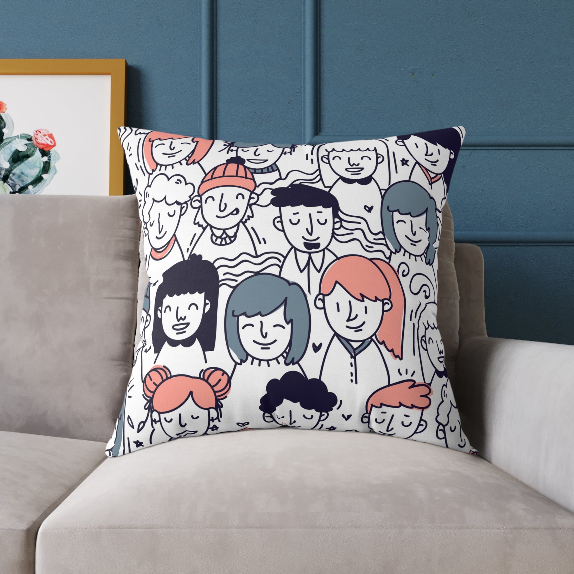 Canvas Pillow - Youth People Design