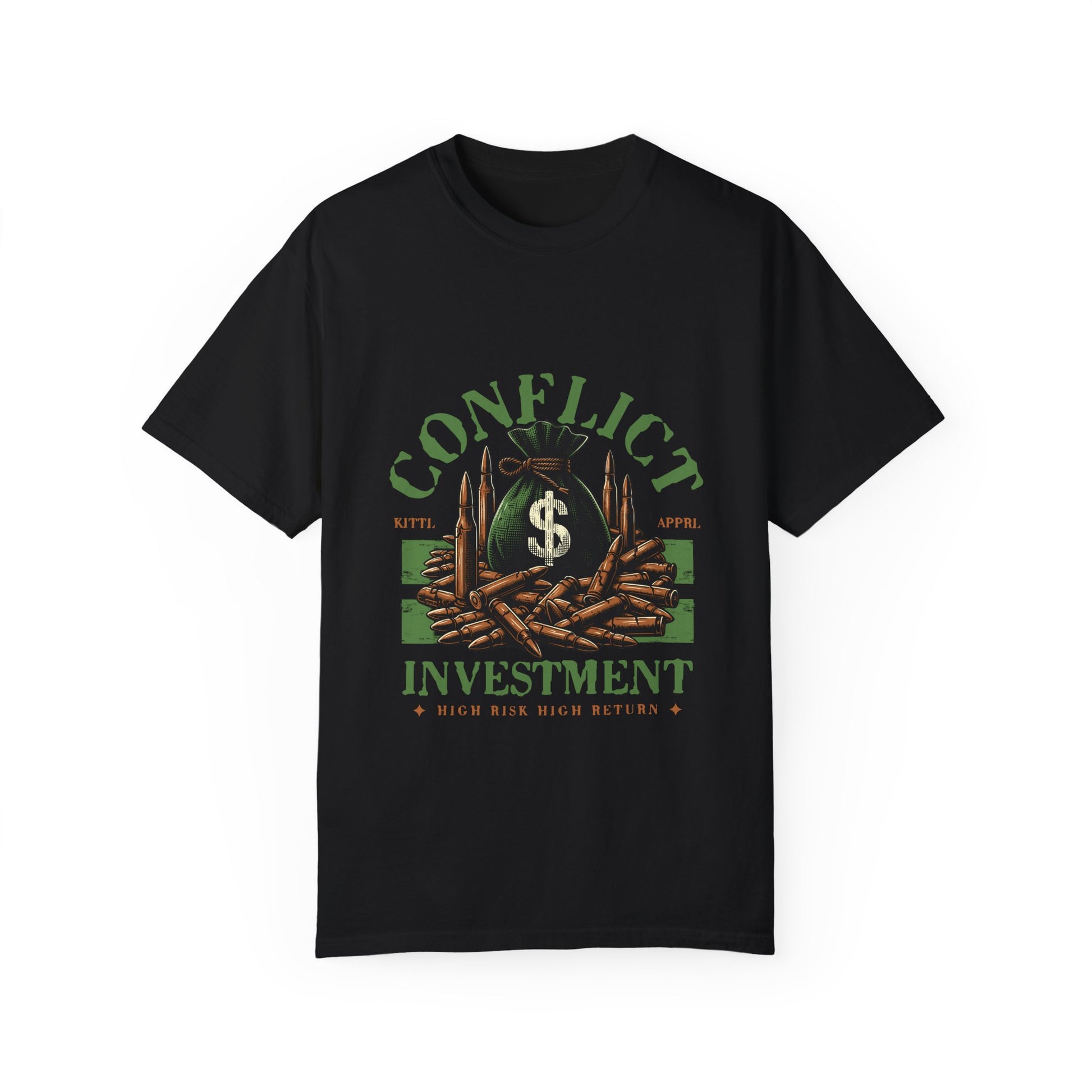 Money Bag and Bullet  Garment-Dyed T-shirt