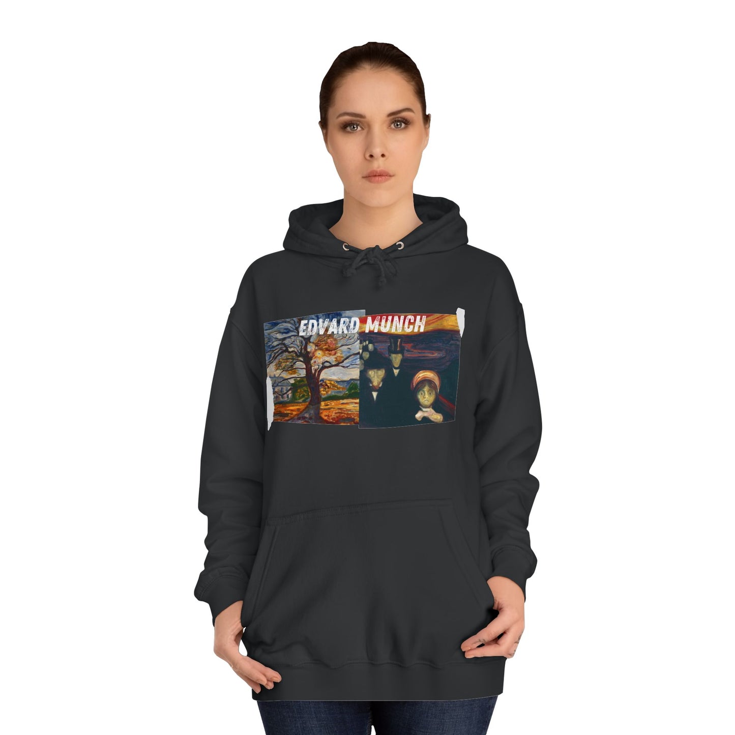 edvard munch Unisex College Hoodie