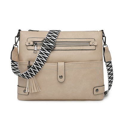Retro Washed Leather Shoulder Messenger Bag
