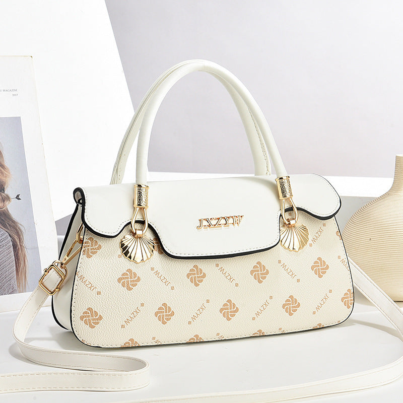 Vintage Exquisite Letter-printed Women's Handbag Fashion Printed Casual Simple Handbag Women's Cross-body Bag