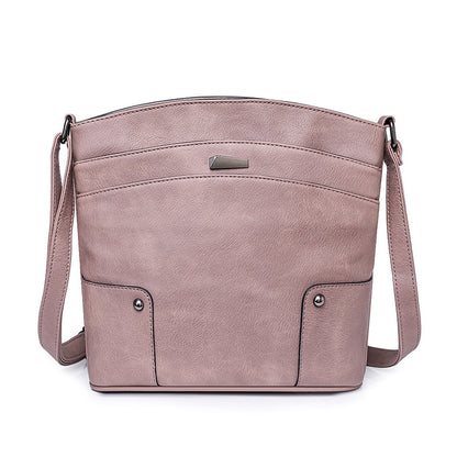 Retro Multi-layer PU Bag Women's Simple High-grade Crossbody
