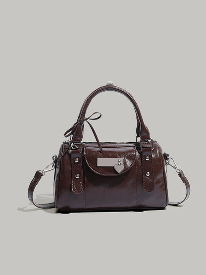 Sweet Cool Love Heart Bow Tie Handbag Female Niche